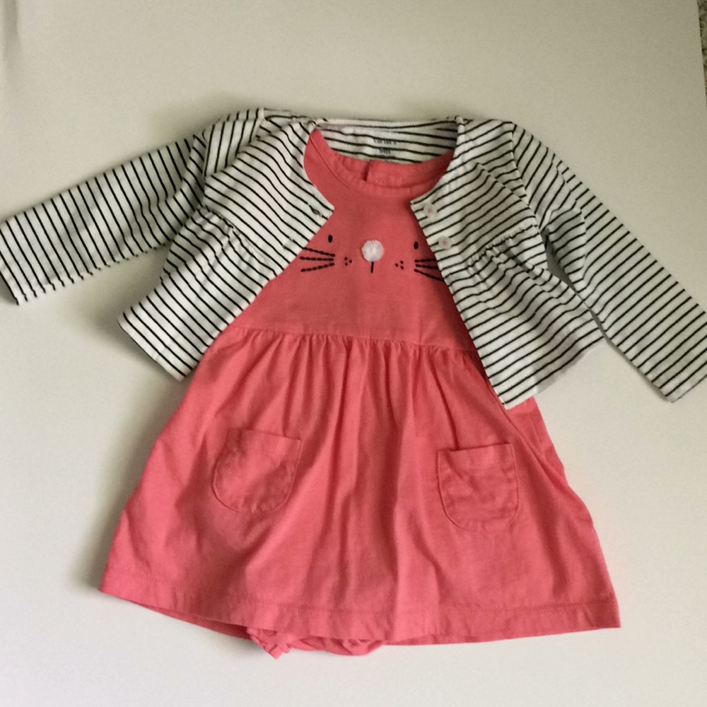 Carters 9 months dress with cardigan